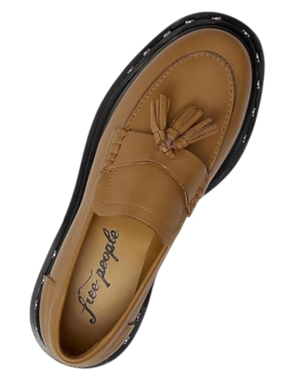 Free People Teagan Tassel Loafer, Caramel Cafe, US 9 - Picture 4 of 6